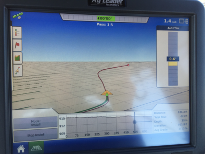 Control Display for Tile Plow